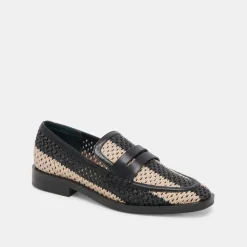 HALLEY FLATS BLACK MULTI RAFFIA^Dolce Vita Discount