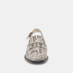 HARDI LOAFERS BLACK WHITE EMBOSSED SNAKE^Dolce Vita New
