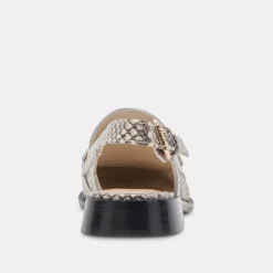 HARDI LOAFERS BLACK WHITE EMBOSSED SNAKE^Dolce Vita New