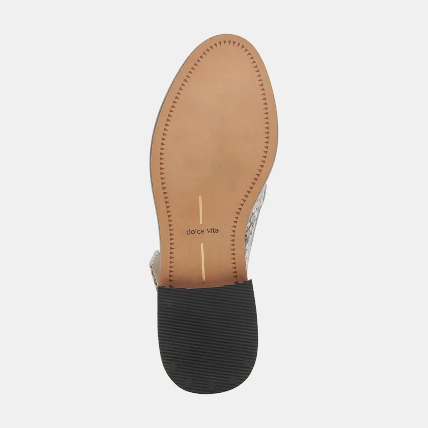 HARDI LOAFERS BLACK WHITE EMBOSSED SNAKE^Dolce Vita New