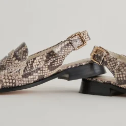 HARDI LOAFERS BLACK WHITE EMBOSSED SNAKE^Dolce Vita New