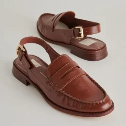 HARDI LOAFERS BROWN CRINKLE PATENT^Dolce Vita New