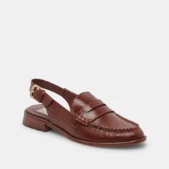 HARDI LOAFERS BROWN CRINKLE PATENT^Dolce Vita New