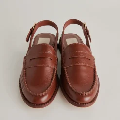 HARDI LOAFERS BROWN CRINKLE PATENT^Dolce Vita New