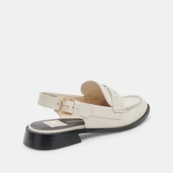 HARDI LOAFERS IVORY CRINKLE PATENT^Dolce Vita Fashion