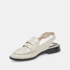 HARDI LOAFERS IVORY CRINKLE PATENT^Dolce Vita Fashion