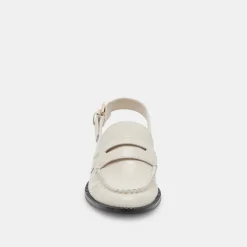 HARDI LOAFERS IVORY CRINKLE PATENT^Dolce Vita Fashion