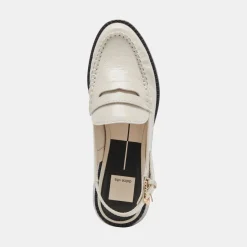 HARDI LOAFERS IVORY CRINKLE PATENT^Dolce Vita Fashion