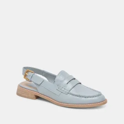 HARDI LOAFERS SKY BLUE CRINKLE PATENT^Dolce Vita Clearance