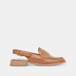HARDI LOAFERS TAN CRINKLE PATENT^Dolce Vita Hot