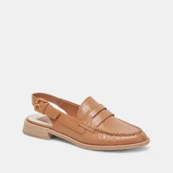 HARDI LOAFERS TAN CRINKLE PATENT^Dolce Vita Hot