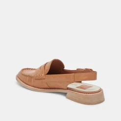 HARDI LOAFERS TAN CRINKLE PATENT^Dolce Vita Hot