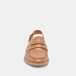 HARDI LOAFERS TAN CRINKLE PATENT^Dolce Vita Hot