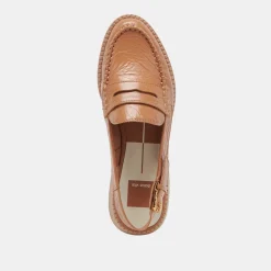 HARDI LOAFERS TAN CRINKLE PATENT^Dolce Vita Hot