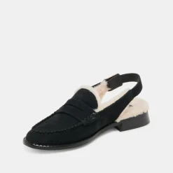 HARDI PLUSH LOAFERS BLACK NUBUCK^Dolce Vita Online