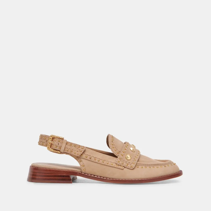HARDI STUD LOAFERS CAMEL SUEDE^Dolce Vita New