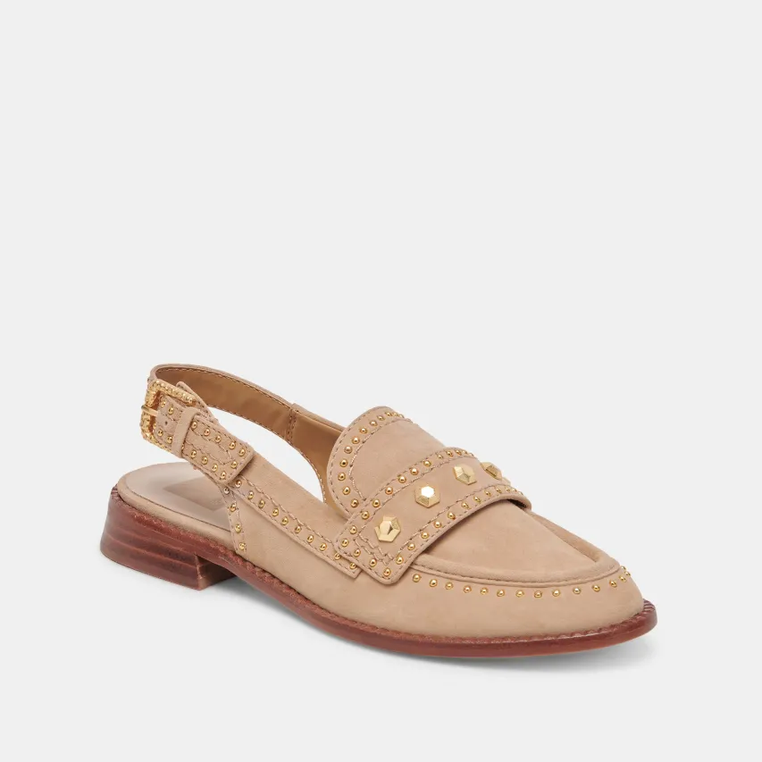 HARDI STUD LOAFERS CAMEL SUEDE^Dolce Vita New