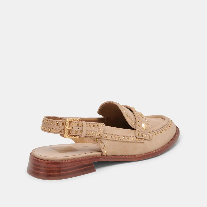 HARDI STUD LOAFERS CAMEL SUEDE^Dolce Vita New