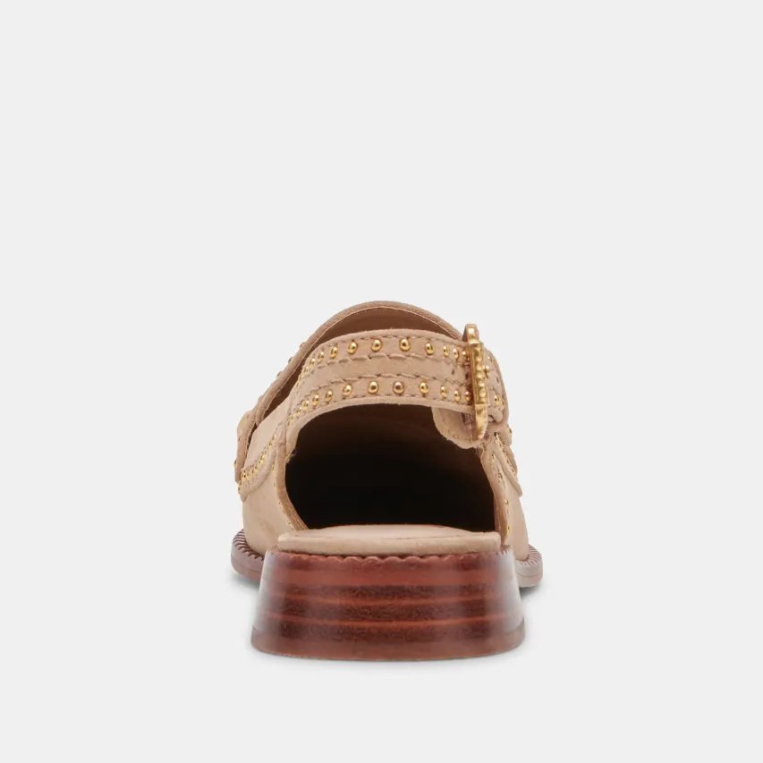HARDI STUD LOAFERS CAMEL SUEDE^Dolce Vita New