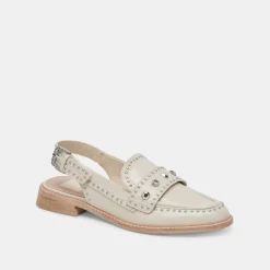 HARDI STUD LOAFERS IVORY CRINKLE PATENT^Dolce Vita Discount