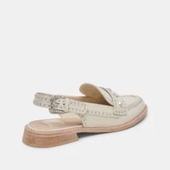 HARDI STUD LOAFERS IVORY CRINKLE PATENT^Dolce Vita Discount