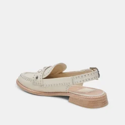 HARDI STUD LOAFERS IVORY CRINKLE PATENT^Dolce Vita Discount