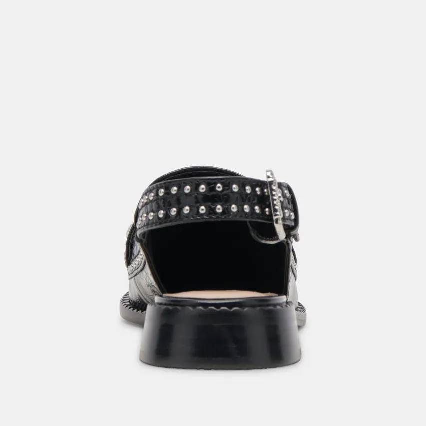 HARDI STUD LOAFERS MIDNIGHT CRINKLE PATENT^Dolce Vita Outlet