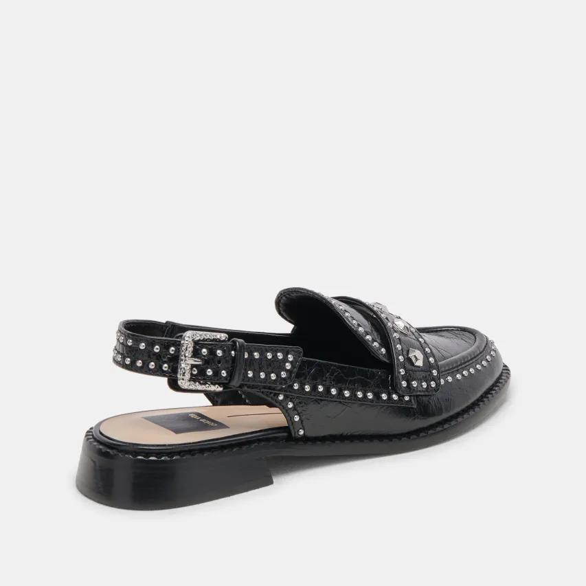 HARDI STUD LOAFERS MIDNIGHT CRINKLE PATENT^Dolce Vita Outlet