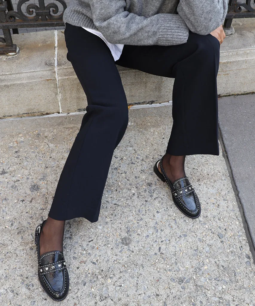 HARDI STUD LOAFERS MIDNIGHT CRINKLE PATENT^Dolce Vita Outlet