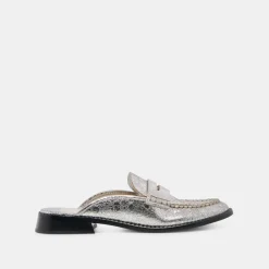 HAVAN LOAFERS SILVER DISTRESSED LEATHER^Dolce Vita Discount