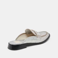 HAVAN LOAFERS SILVER DISTRESSED LEATHER^Dolce Vita Discount