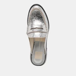 HAVAN LOAFERS SILVER DISTRESSED LEATHER^Dolce Vita Discount