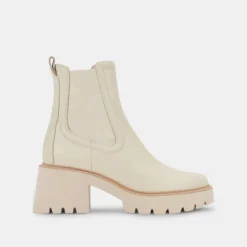 HAWK H20 WIDE BOOTIES IVORY LEATHER^Dolce Vita Best