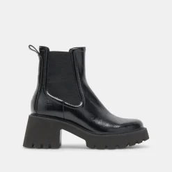 HAWK H20 WIDE BOOTIES MIDNIGHT CRINKLE PATENT^Dolce Vita New