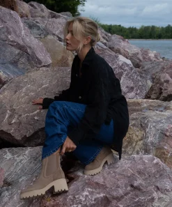 HAWK H20 WIDE BOOTIES MUSHROOM SUEDE^Dolce Vita Best