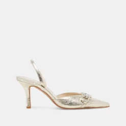 HAYLEE HEELS PLATINUM DISTRESSED LEATHER^Dolce Vita Fashion