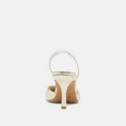HAYLEE HEELS PLATINUM DISTRESSED LEATHER^Dolce Vita Fashion