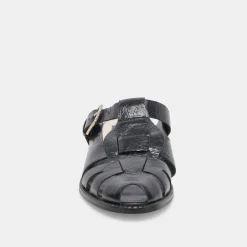 HIPPIE FLATS MIDNIGHT CRINKLE PATENT^Dolce Vita Online