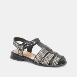 HOLIS SANDALS BLACK MULTI RAFFIA^Dolce Vita Clearance