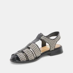 HOLIS SANDALS BLACK MULTI RAFFIA^Dolce Vita Clearance