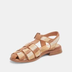 HOLIS SANDALS TAN MULTI RAFFIA^Dolce Vita Discount