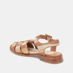 HOLIS SANDALS TAN MULTI RAFFIA^Dolce Vita Discount