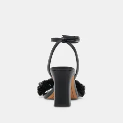 IESHA HEELS BLACK LEATHER^Dolce Vita Clearance
