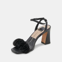IESHA HEELS BLACK LEATHER^Dolce Vita Clearance