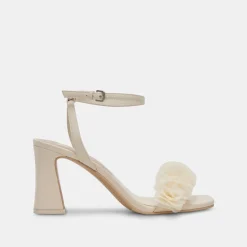 IESHA HEELS IVORY LEATHER^Dolce Vita Online