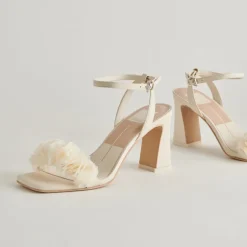 IESHA HEELS IVORY LEATHER^Dolce Vita Online