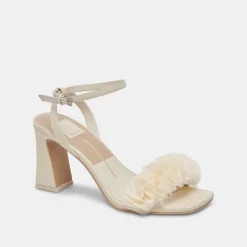 IESHA HEELS IVORY LEATHER^Dolce Vita Online