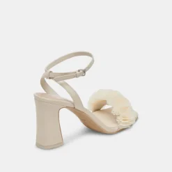 IESHA HEELS IVORY LEATHER^Dolce Vita Online