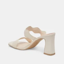 ILVA HEELS CREME EMBOSSED LEATHER^Dolce Vita Discount