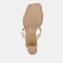 ILVA HEELS CREME EMBOSSED LEATHER^Dolce Vita Discount